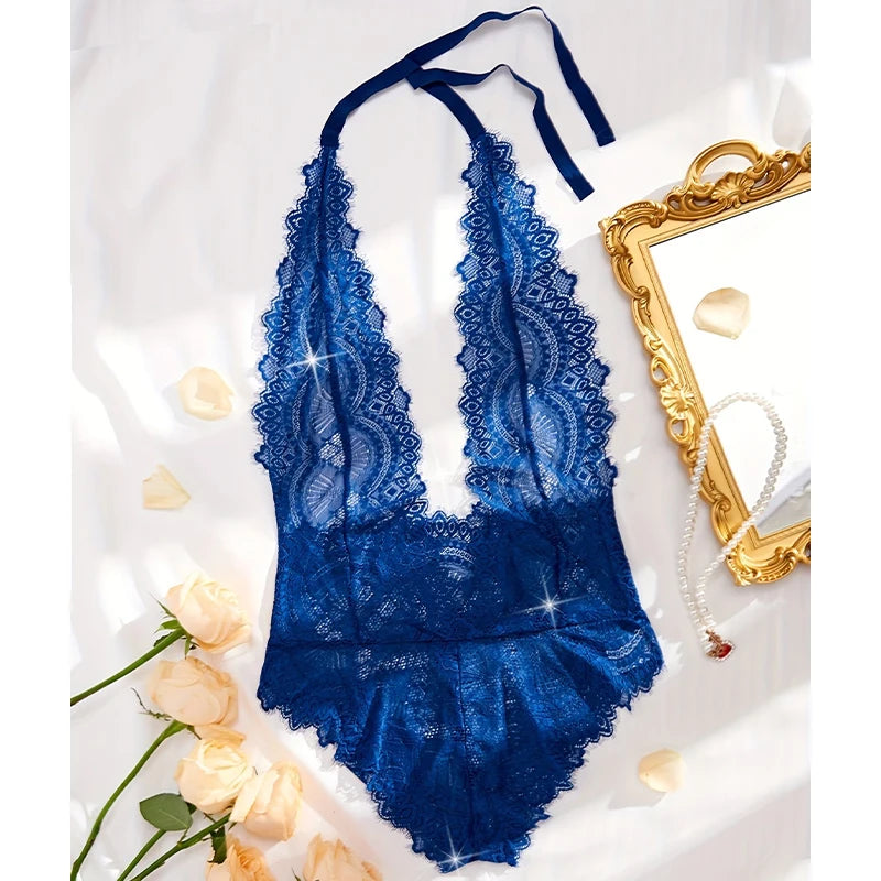 Body Mujer 2024 | Lencería Sexy de Encaje con Escote Profundo y Espalda Descubierta