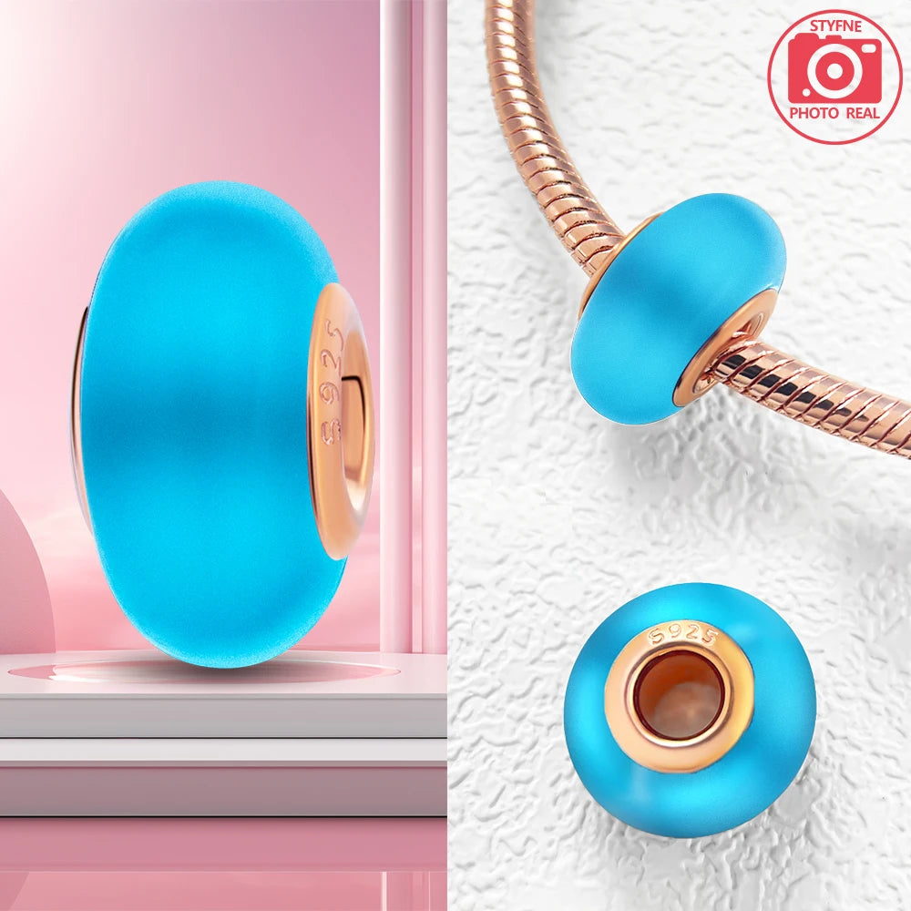 Charm Colgante Pareja Plata 925 y Oro Rosa | Compatible Pandora Original | Pulsera o Collar Mujer