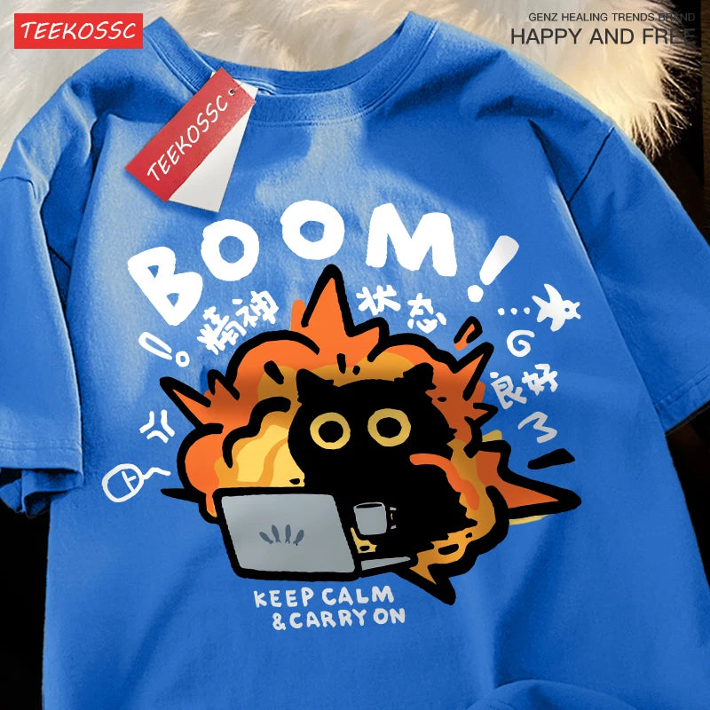 Camiseta Good Mental State | Algodón Hombre y Mujer | Manga Corta Verano 2025 Oversized Casual