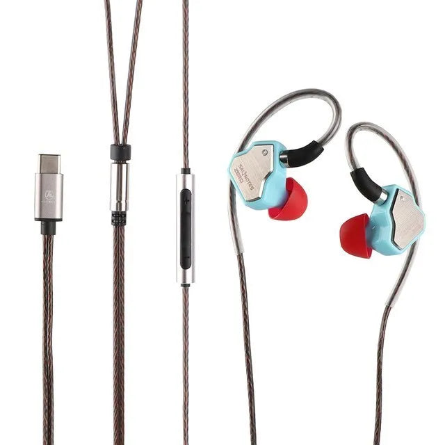 7Hz Salnotes Zero HiFi IEM | Auriculares In-Ear con Driver Dinámico 10mm, Diafragma Metálico, Cable OFC Desmontable, N52 Magnet