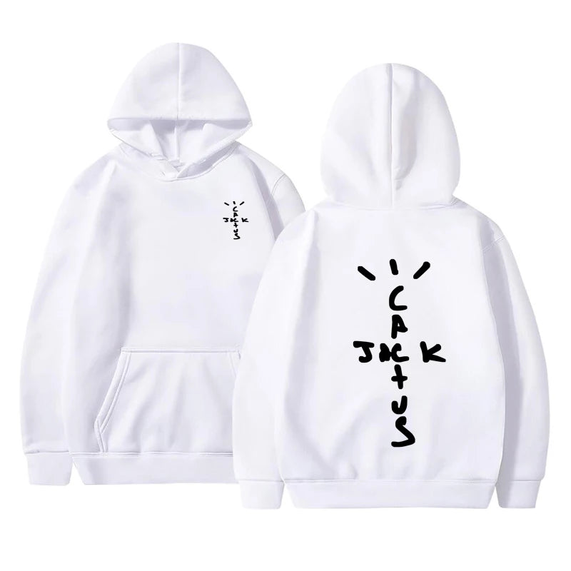 Hoodie Cactus Jack – Sudadera Unisex con Estampado Doble Cara, Moda Streetwear de Otoño