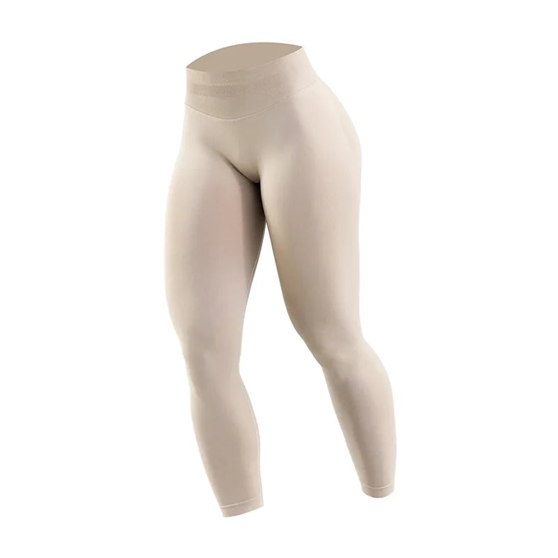 Leggings Deportivos Mujer | Pantalón Yoga de Cintura Alta con Efecto Push Up y Ajuste Slim