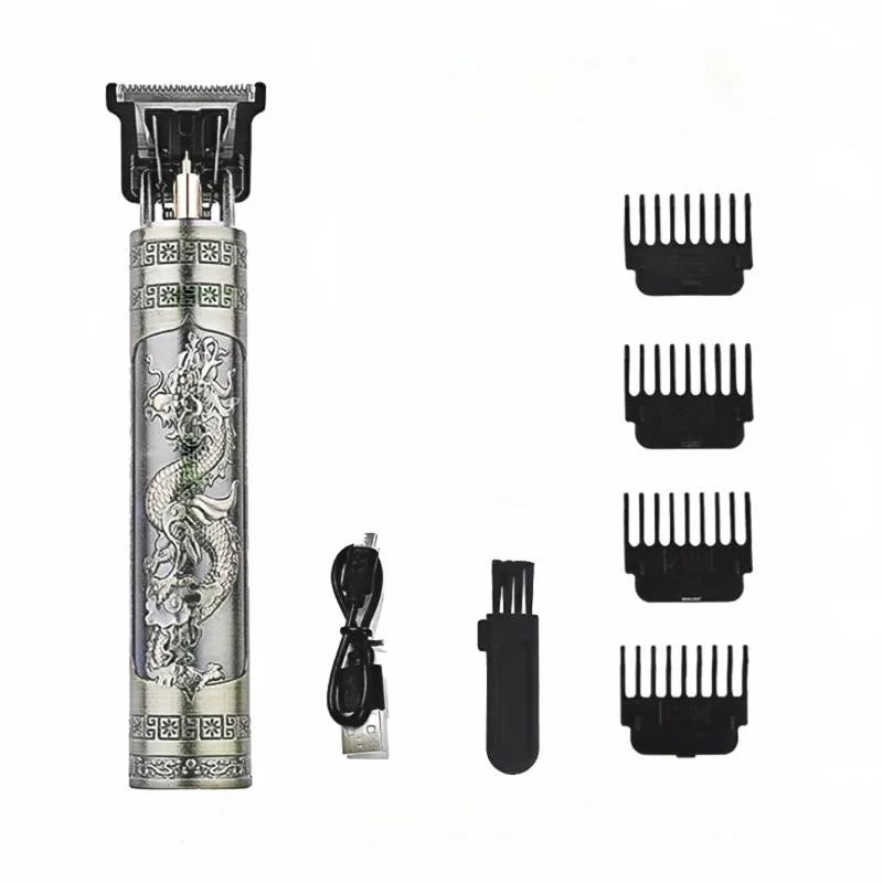 Máquina de Cortar Cabello Profesional 💈 Clipper Eléctrico Recargable USB | Corte Preciso y Potente para Barbería y Hogar