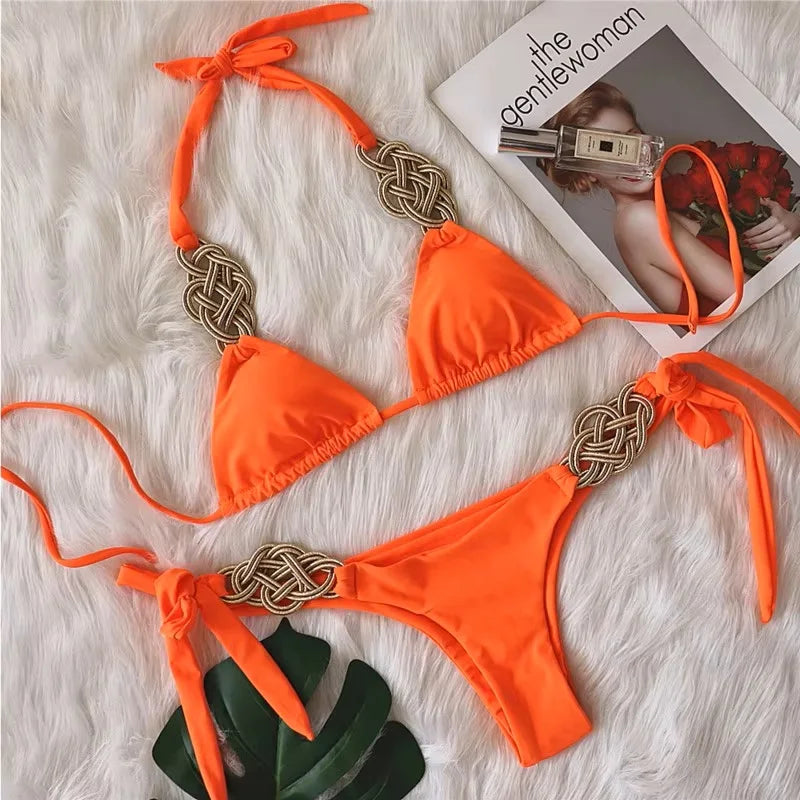 Bikini Sexy Mujer 2025 | Brasileño Push-Up Playa y Piscina