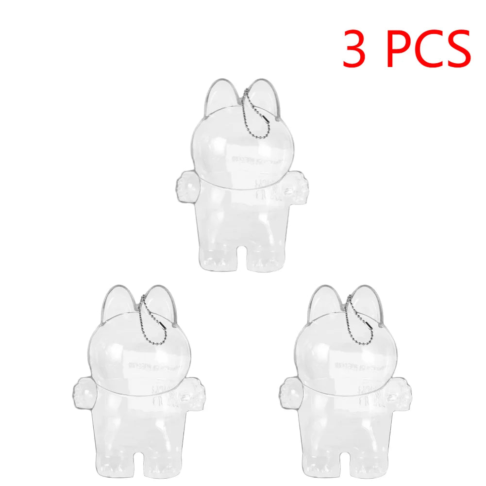 PopMart Monster Labubu V1 V2 | Ropa Protectora Transparente para Muñecos | Accesorios de Fiesta