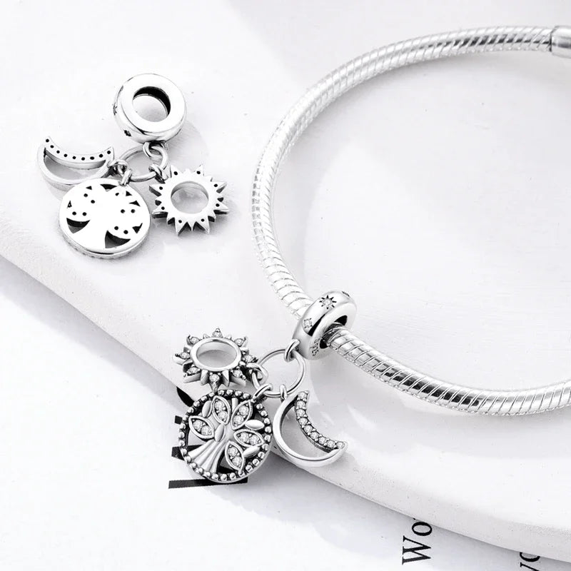 Charm Árbol de la Vida en Plata 925 – Abalorio Familia y Amigos para Pulseras Originales Mujer