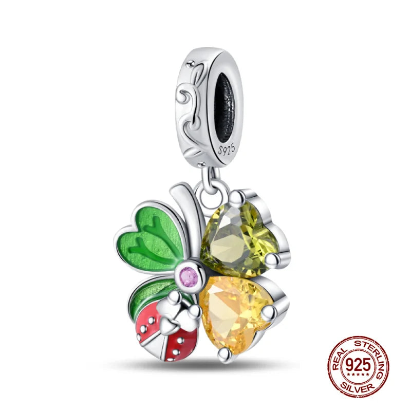 Charm Mariposa de Plata 925 | Dije para Pulsera o Collar 3mm Mujer Joyería Fina