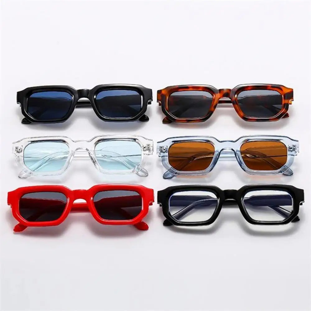 KLASSNUM Gafas de Sol Rectangulares Vintage | Retro Fashion UV400 Unisex Hombres y Mujeres