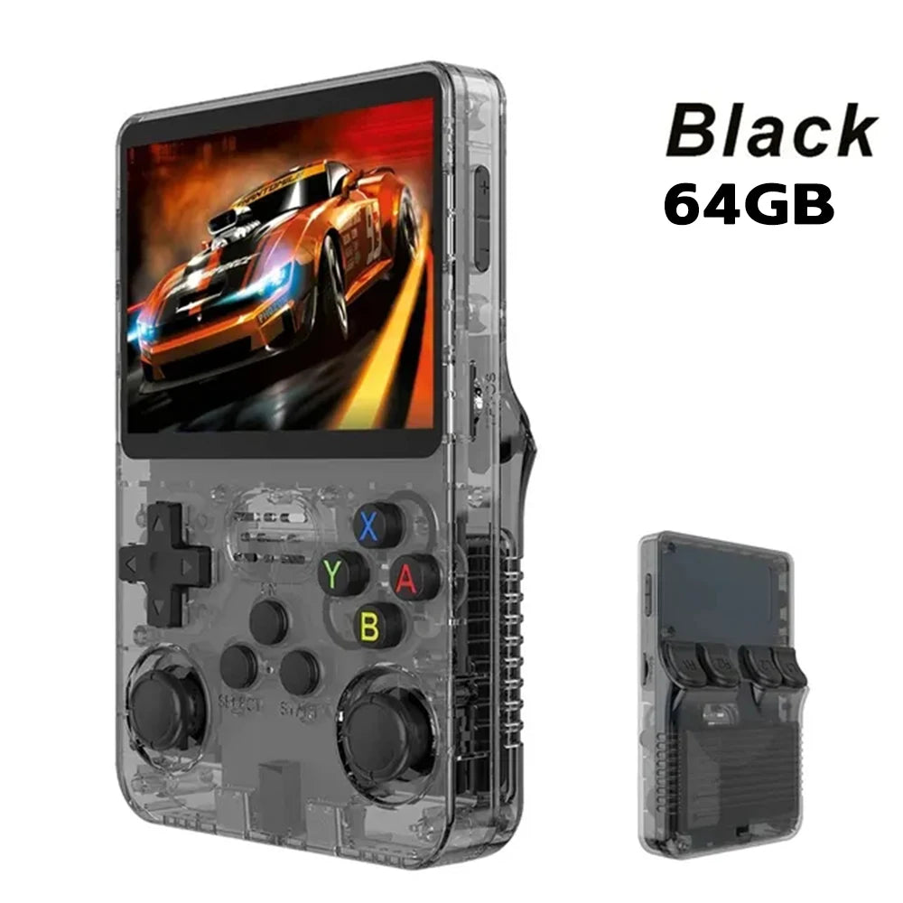R36S Retro Handheld Game Console – Consola Portátil Linux 3.5” IPS con 64GB y 15000+ Juegos