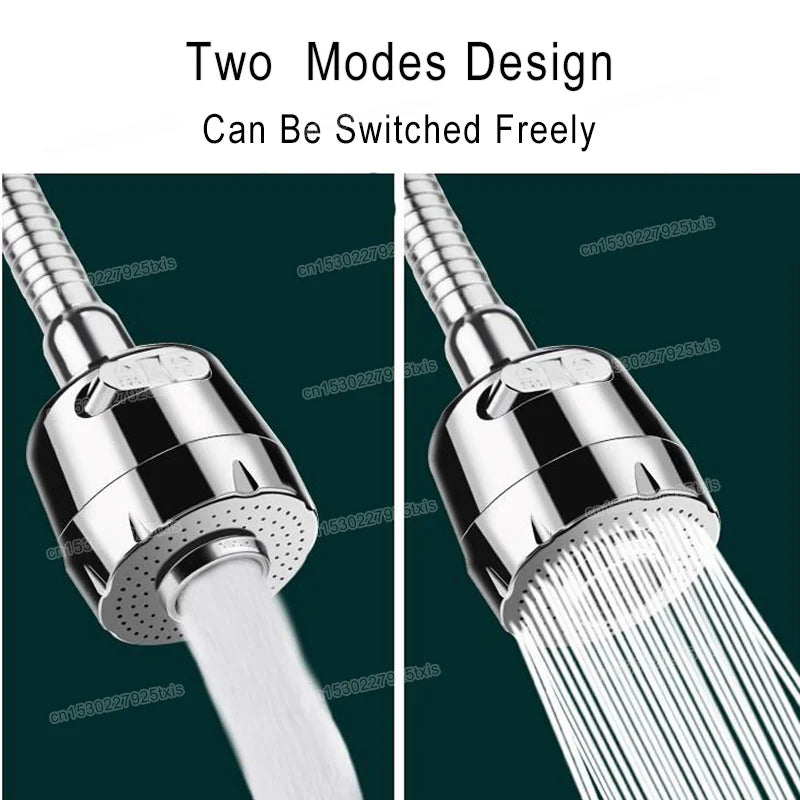 Extensor de Grifo 360° con 2/3 Modos de Agua | Boquilla Rotatoria Universal para Cocina y Baño | Ahorro de Agua