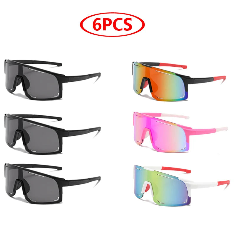 Gafas Deportivas Wrap Around | Unisex One Piece Oversized UV400 para Ciclismo, Pesca y Esquí