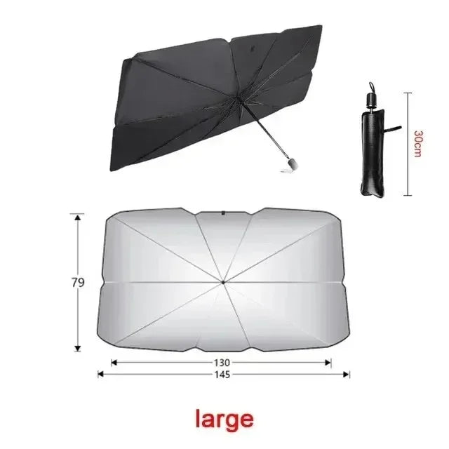 Parasol para Coche | Protector Solar Plegable para Parabrisas y Ventanas Laterales