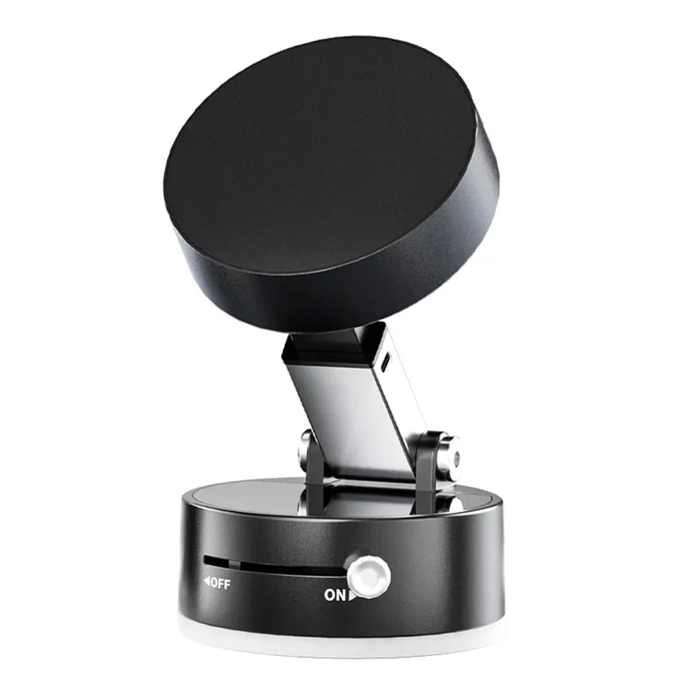 Soporte Magnético Plegable para Teléfono en Coche – Montaje de Salpicadero con Rotación 360° y Ventosa de Succión Fuerte