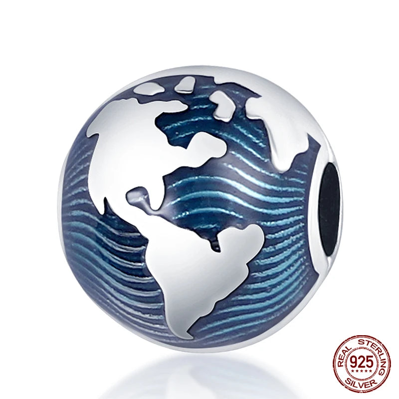 Charm Serie Océano en Plata 925 – Abalorios Tortuga, Cangrejo y Sirena para Pulsera Original Mujer