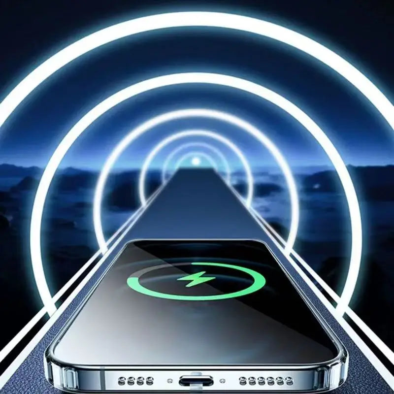 Funda Original Compatible con MagSafe | Carcasa Transparente Rígida HD con Carga Inalámbrica Magnética | Para iPhone 16 15 14 13 12 11 Pro Max Plus