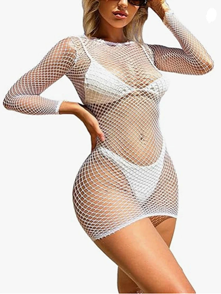 Mini Vestido Transparente Mujer 2025 | Lencería Sexy Tipo Bikini y Bodysuit