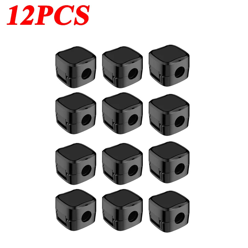 Magnetic Cable Clip Adhesivo Organizador de Cables 7.5mm para Escritorio, Oficina y Hogar – 6 Piezas