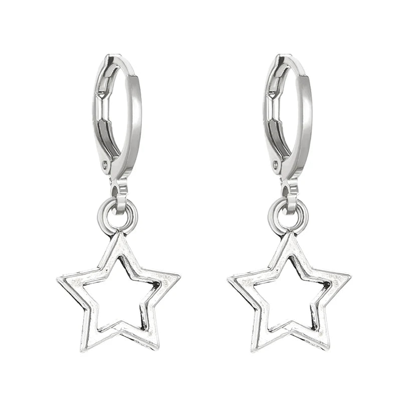 Aros de Estrella Creativos para Mujer - Aretes Modernos y Delicados, Regalo Ideal de Moda