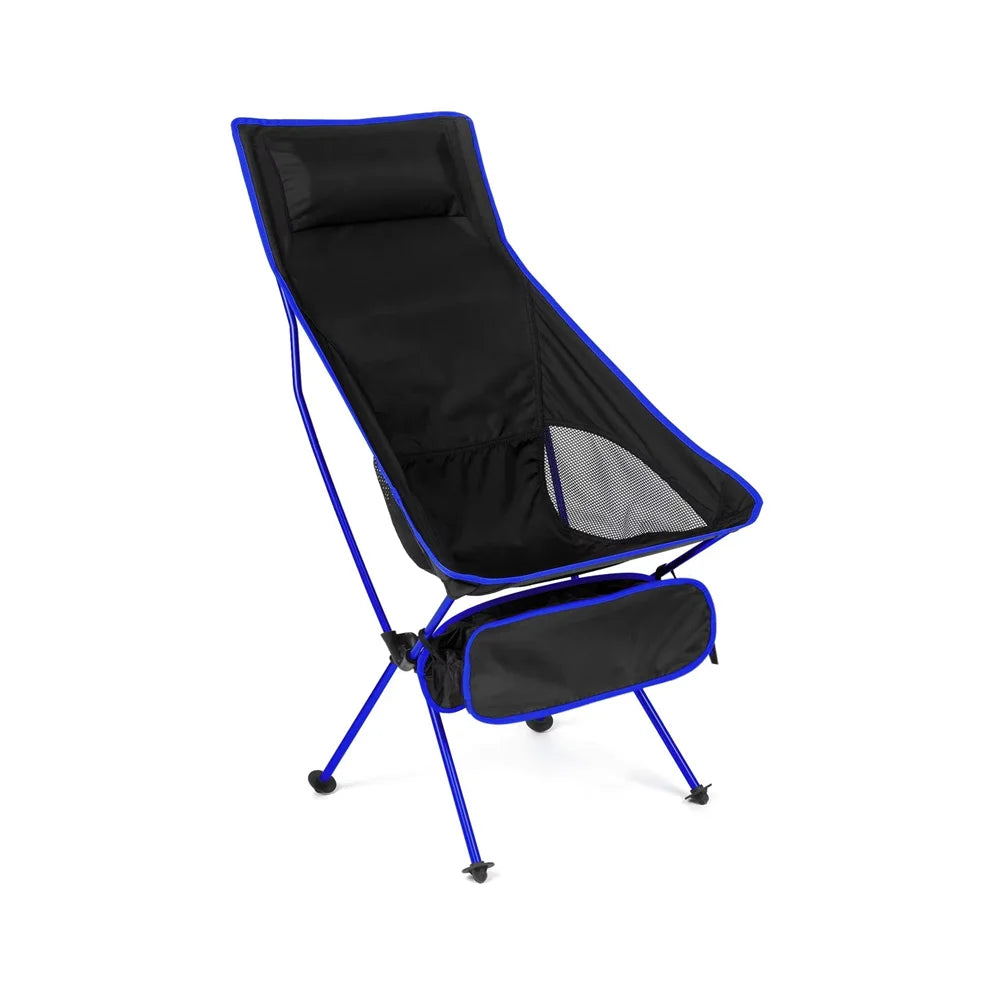 Silla Plegable Ultraligera – Portátil de Aluminio y Nylon para Camping, Pesca y Jardín