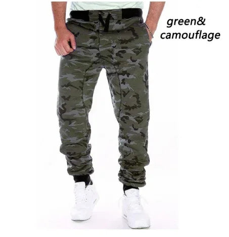 Pantalones Jogger de Running para Hombre 2025 – Cargo Camuflaje, Elásticos, Con Cordón y Múltiples Bolsillos, Casual y Deportivos