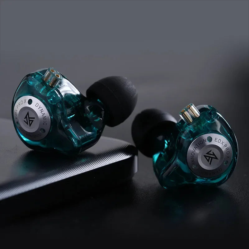 KZ EDX PRO X Auriculares In-Ear HIFI – Graves Potentes, Cancelación de Ruido, Cable Desmontable 3.5mm