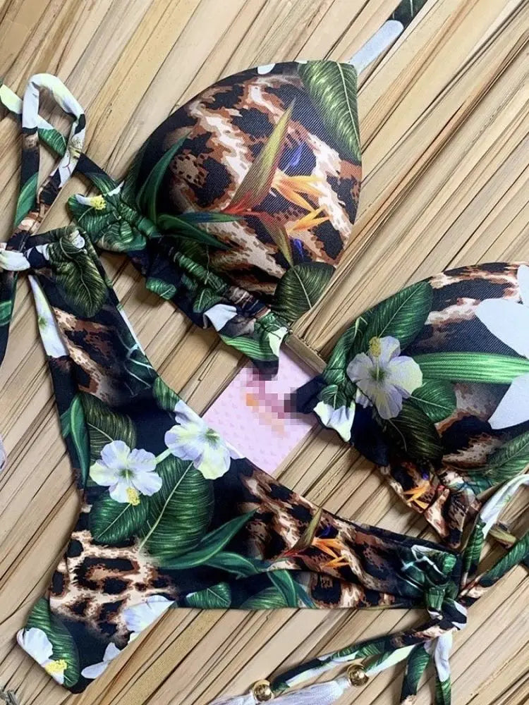 Bikini Sexy Mujer RUOTONGSEPT 2025 | Push Up Acolchado Playa y Piscina