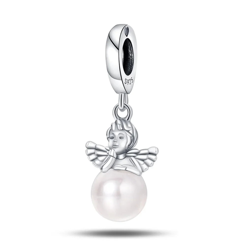 Cadena de Seguridad Ángel Guardián con Cruz Plata 925 | Compatible Pandora Original