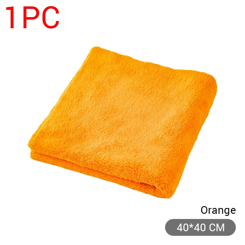 SEAMETAL Toalla de Microfibra 40x40cm para Coche – Paño de Limpieza Grueso, Alta Absorción, Secado y Detallado de Auto