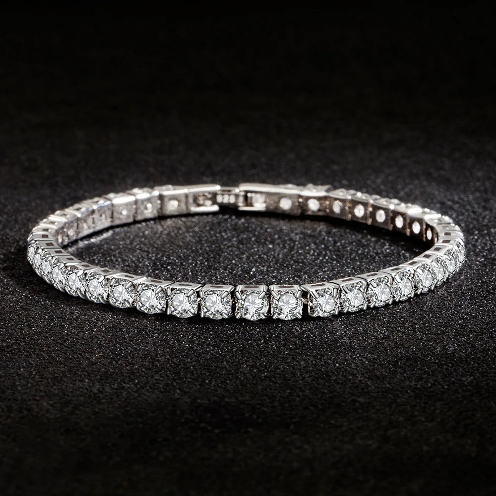 Pulsera Tennis de Plata 925 con Circonias | Joyería Fina para Mujer 4mm 16-20cm