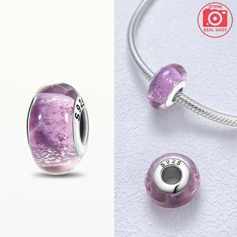 Cuenta Murano en Plata 925 | Beads de Vidrio de Colores para Pulsera Pandora Original