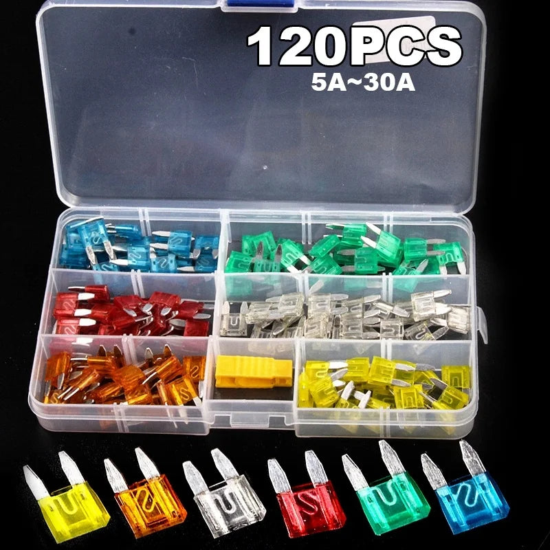 Caja de Fusibles para Auto | Kits de 60, 120 o 300PCS Fusibles Variados de Bajo Voltaje