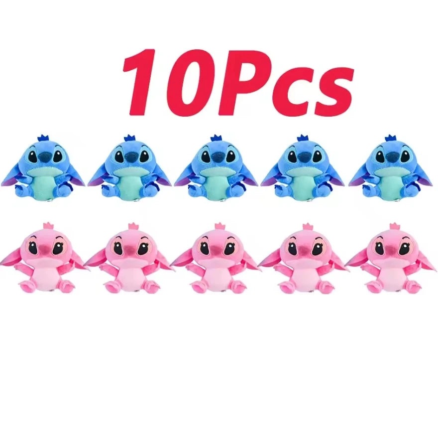 Peluche Stitch Disney 4/8 Pulgadas – Muñeco de Peluche Azul/Rosa | Juguete Anime Lilo & Stitch Regalo para Niños