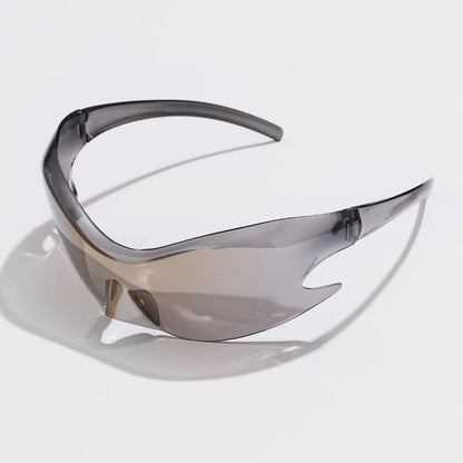 Gafas de Sol Deportivas Y2K Unisex | Estilo Punk de Lujo Una Pieza UV400 Hip Hop Ciclismo