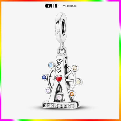 Charm Torre Eiffel plata 925 – Colgante de edificio emblemático para pulsera tipo Pandora mujer