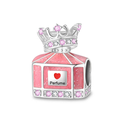 S925 Silver Color Butterfly Daisy Rose Crown Perfume Charms Beads Fit Pan Original Bracelets DIY Fine Jewelry Making Gifts