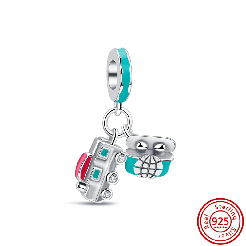 Charm Sorpresa Dopamina de Plata 925 | Dijes Cartoon Estilo Aleatorio para Pulseras DIY