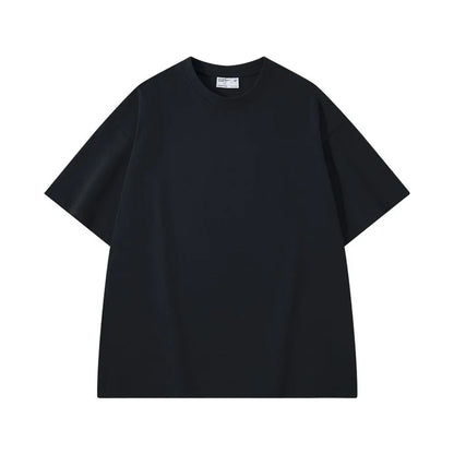 Camiseta Hombre 2025 | Oversize Algodón Pesado Manga Corta para Verano