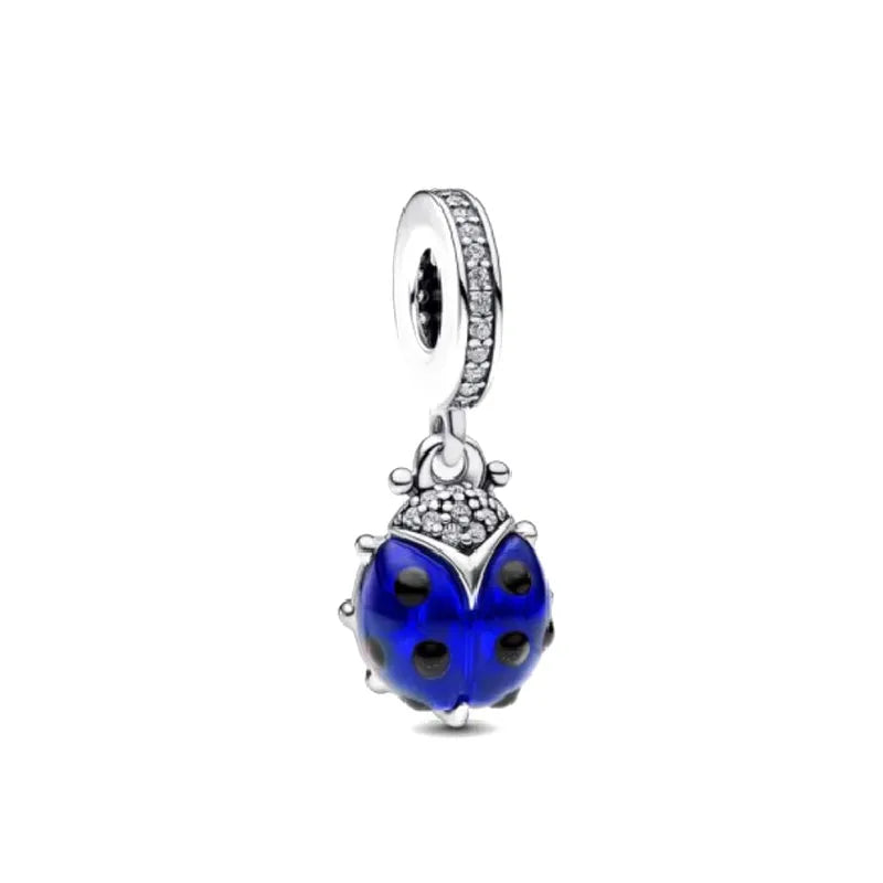 Charm Serie Océano en Plata 925 – Abalorios Tortuga, Cangrejo y Sirena para Pulsera Original Mujer