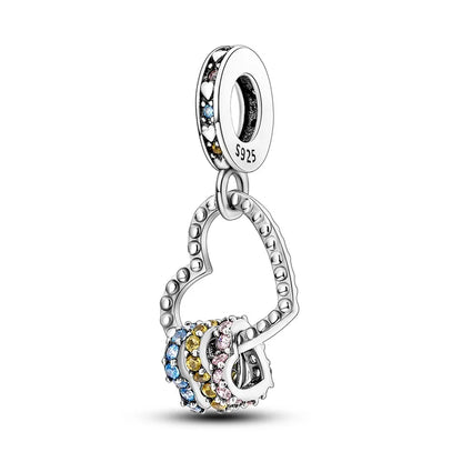 Charm Árbol de la Vida y Garrita en plata 925 – Amor y familia, colgante compatible Pandora pulsera DIY