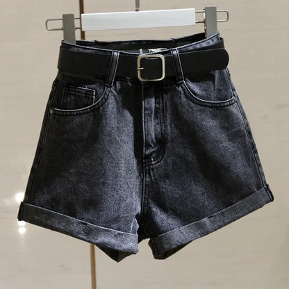 Shorts Vaqueros Mujer Verano | Denim Oversize Cintura Alta Pierna Ancha Streetwear