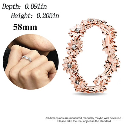 Anillo Flor de Cerezo Rosa en Plata 925 – para Pulseras Originales Mujer
