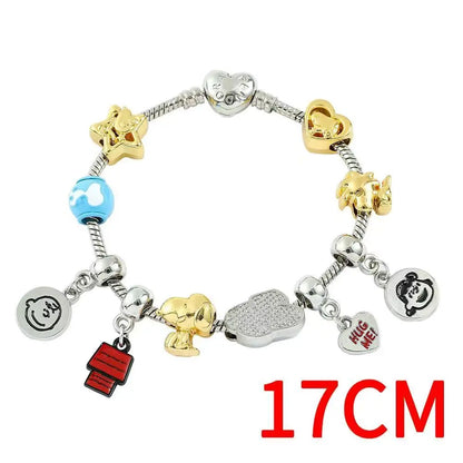 Charm Snoopy de verano – Abalorio de dibujos animados para pulsera tipo Pandora, joyería DIY divertida y cosplay infantil
