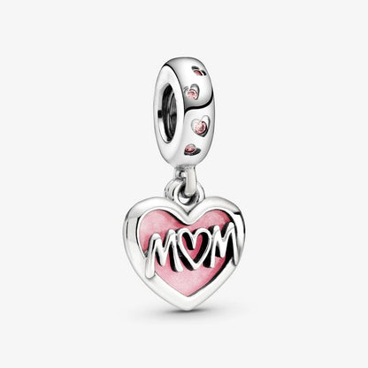 Charm flor margarita rosa de plata 925 – Colgante en forma de flor para pulsera tipo Pandora, joyería elegante para mujer