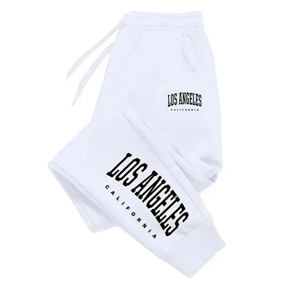 Joggers Unisex Los Ángeles | Pantalón Deportivo Casual con Cintura Elástica Hombre Mujer