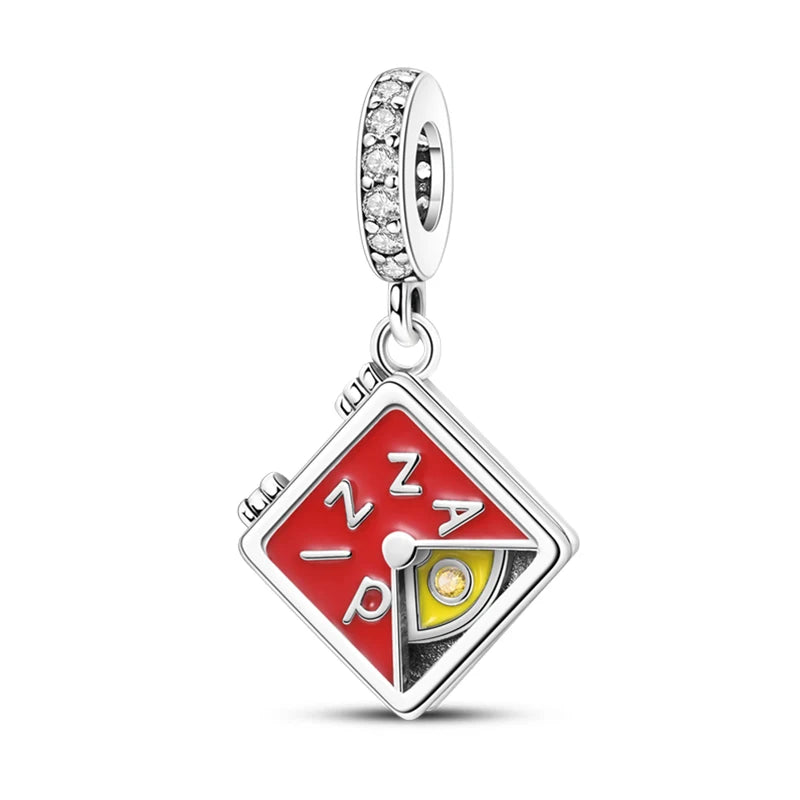 Charm de Plata S925 Hamster, Terrier y Princesa – Abalorios Brillantes para Pulseras Originales 3mm