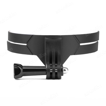 Soporte de barbilla para casco de motocicleta – Montura compatible con GoPro Hero 13/12/11/10/9/8, DJI Action 5/4 e Insta360