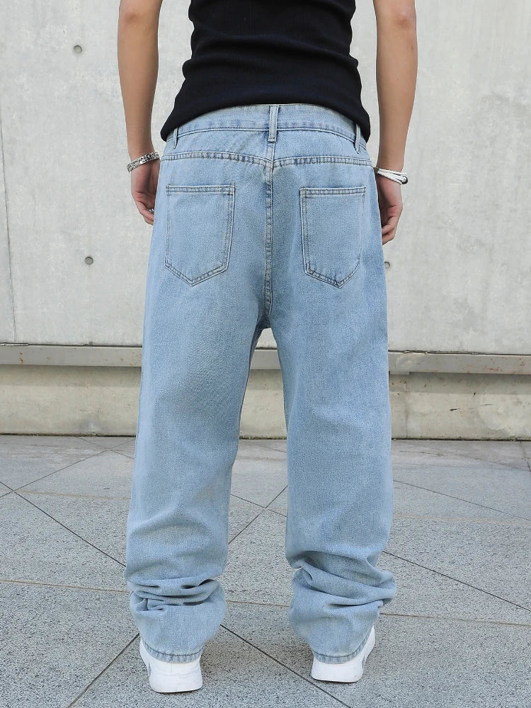 Jeans Baggy Hombre | Primavera y Otoño | Oversize Rectos Denim Casual Streetwear Y2K Pierna Ancha