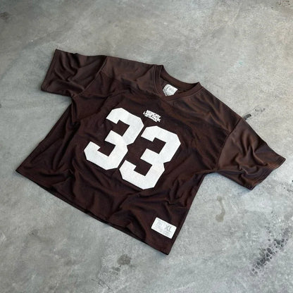 Camiseta Deportiva Unisex 2025 | Mesh Transpirable Estilo Y2K Retro Oversize