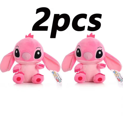 Peluche Stitch Disney 4/8 Pulgadas – Muñeco de Peluche Azul/Rosa | Juguete Anime Lilo & Stitch Regalo para Niños