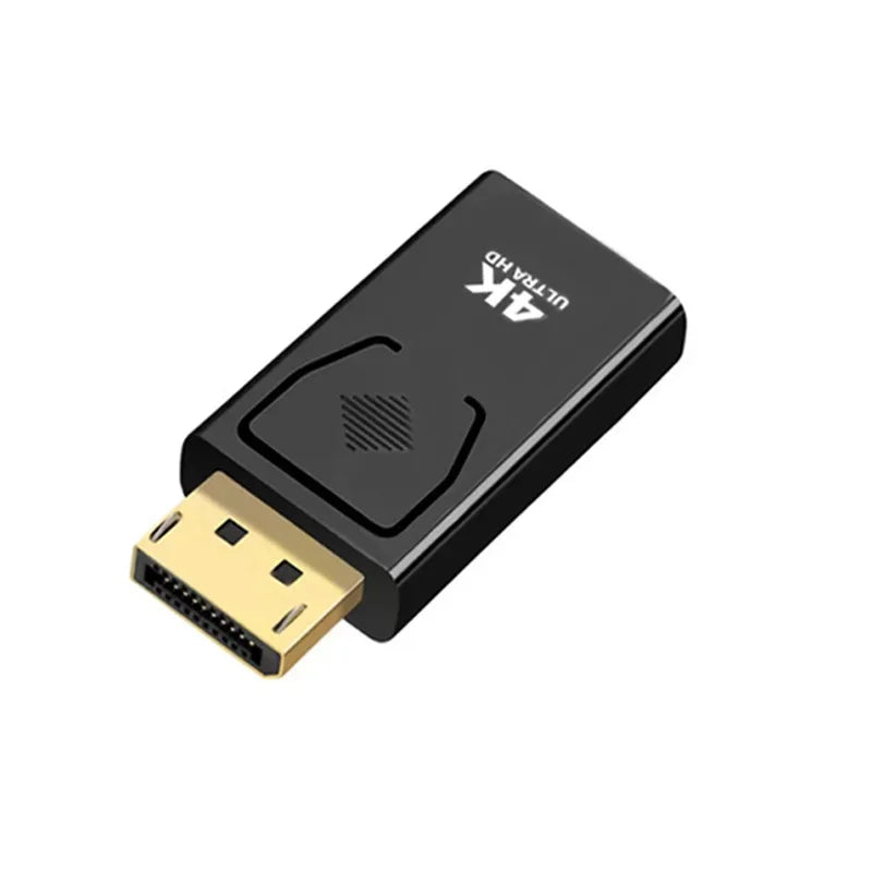 Adaptador DisplayPort (DP) a HDMI 1080p/4K – Cable de Video y Audio para PC, Laptop, TV, Monitor y Proyector